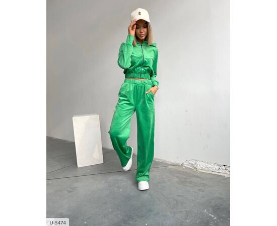 Фотография Женский велюровый костюм спортивный большого размера р.50-52;52-54 "BEST FASHION" купить недорого от прямого поставщика, изображение 5