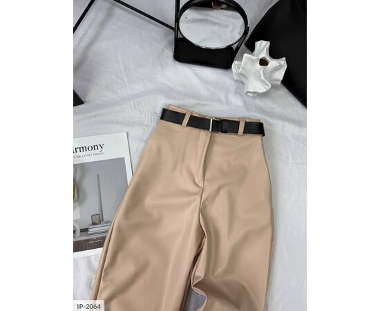 Шкіряні жіночі штани на флісі. р.42-44;44-46;46-48 (3кол.) "BEST FASHION" купити недорого від прямого постачальника, зображення 11