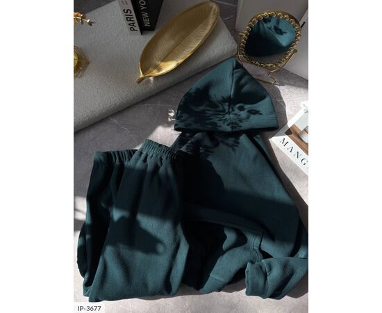 Фотография Женский костюм на флисе с широкими брюками и худи оверсайз большого размера р.48-52 "BEST FASHION" купить недорого от прямого поставщика, изображение 12