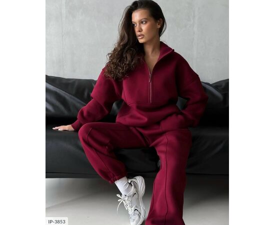 Фотография Женский спортивный костюм трёхнитка на флисе р.42-44;46-48 "BEST FASHION" купить недорого от прямого поставщика, изображение 10