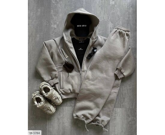 Фотография Женский спортивный костюм трёхнитка на флисе р.42-46 "BEST FASHION" купить недорого от прямого поставщика, изображение 3