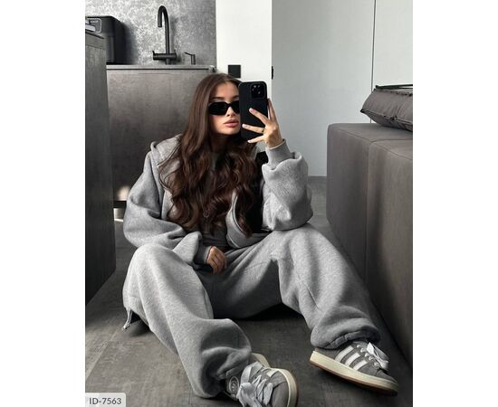 Фотография Женский спортивный костюм трёхнитка на флисе р.42-46 "BEST FASHION" купить недорого от прямого поставщика, изображение 6