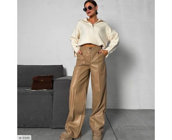 Шкіряні жіночі штани на флісі. р.XS;S;M;L;42-44;44-46;46-48 "BEST FASHION" купити недорого від прямого постачальника, зображення 15