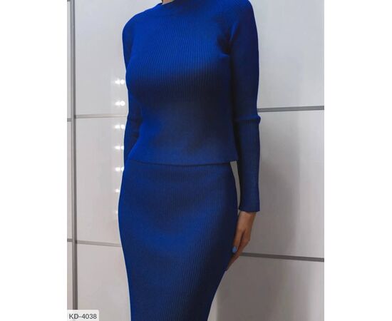 Класична двійка в рубчик зі спідницею олівцем р.42-46 (3кол.) "BEST FASHION" купити недорого від прямого постачальника, зображення 9