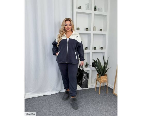 Фотография Костюм на флисе женский большого размера р.50-52;54-56;58-60 "VIKA" купить недорого от прямого поставщика, изображение 24