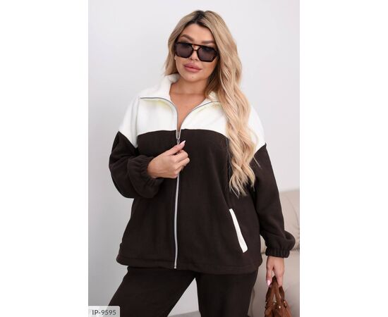 Фотография Костюм на флисе женский большого размера р.50-52;54-56;58-60 "VIKA" купить недорого от прямого поставщика, изображение 11