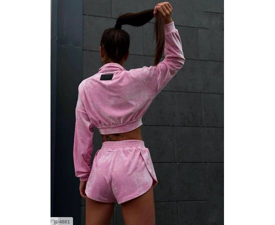 Фотография Спортивный костюм женский с шортами р.S-M;M-L (3цв) "ANNVER" купить недорого от прямого поставщика, изображение 10