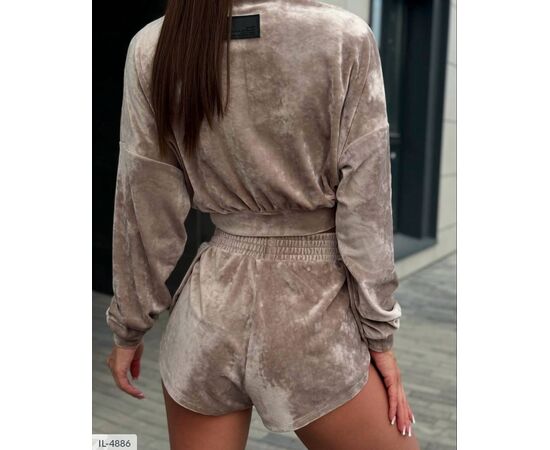 Фотография Спортивный костюм женский с шортами р.S-M;M-L (3цв) "ANNVER" купить недорого от прямого поставщика, изображение 5