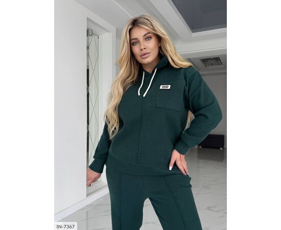 Жіночий прогулянковий костюм зі штанами великі розміри р.50-52;54-56;58-60;62-64 "LETTI" купити недорого від прямого постачальника, зображення 2