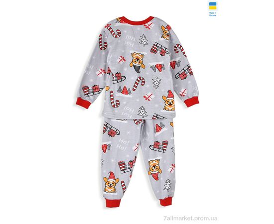 Дитяча піжама Зима 195287 grey (5 шт. р.сітка92-128) "Kir15" недорого оптом від прямого постачальника, зображення 2