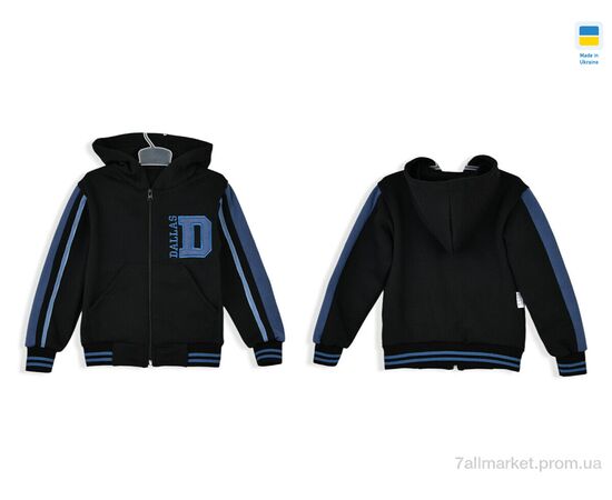 Фотография Батник детский Зима 15832 black (4 шт. р.сетка 116-134) "Kir15" недорого оптом от прямого поставщика, изображение 3