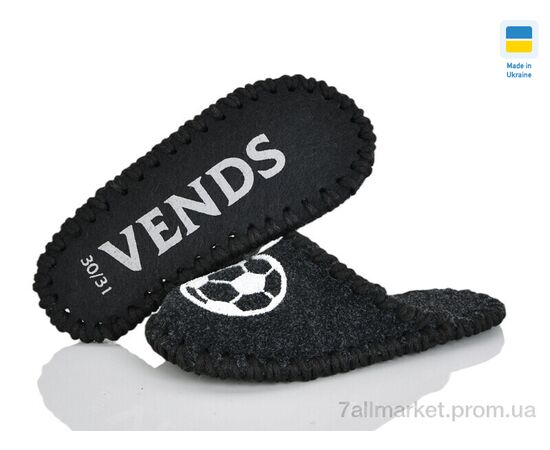Фотография Тапки детские домашние Весна/осень 014 дит. асфальт чорний (9 пар р.30-35) "Active" недорого оптом от прямого поставщика, изображение 3