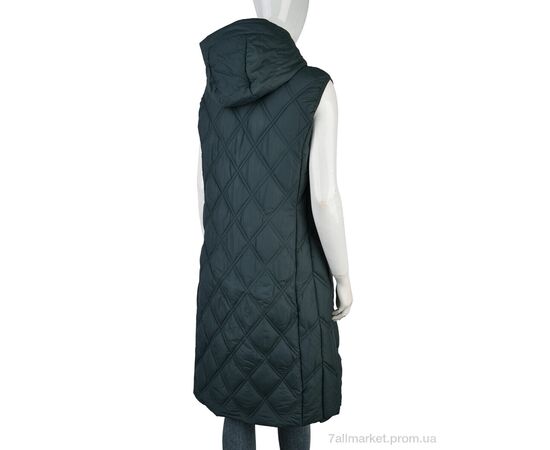 Жилетка жіноча Весна/осінь 615 (12125) green (5 шт. р.сіткаXL-5XL) "Obuvok" недорого оптом від прямого постачальника, зображення 2