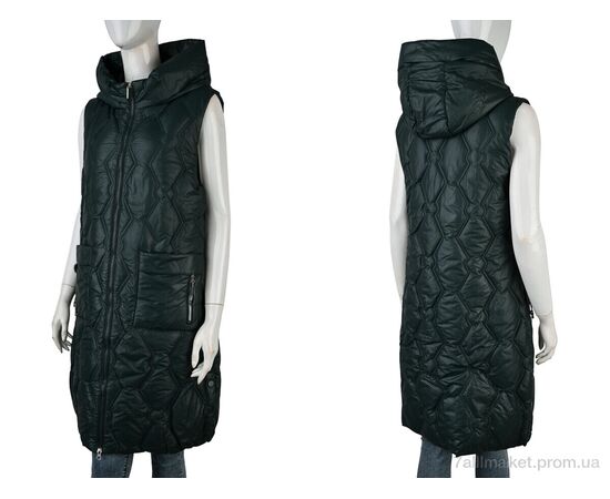 Жилетка жіноча Весна/осінь 965 (12116) green (5 шт. р.сіткаXL-5XL) "Obuvok" недорого оптом від прямого постачальника, зображення 3
