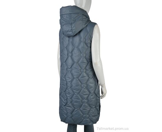 Жилетка жіноча Весна/осінь 965 (12116) grey (5 шт. р.сіткаXL-5XL) "Obuvok" недорого оптом від прямого постачальника, зображення 2