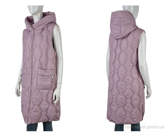 Жилетка жіноча Весна/осінь 965 (12116) pink (5 шт. р.сіткаXL-5XL) "Obuvok" недорого оптом від прямого постачальника, зображення 3