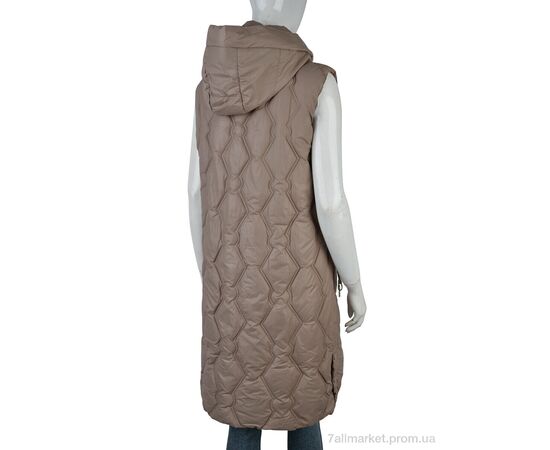 Жилетка жіноча Весна/осінь 965 (12116) beige (5 шт. р.сіткаXL-5XL) "Obuvok" недорого оптом від прямого постачальника, зображення 2
