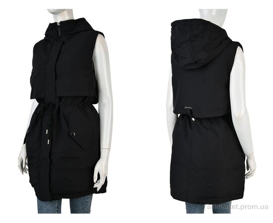 Жилетка жіноча Весна/осінь 2315 (12126) black (5 шт. р.сітка48-56) "Obuvok" недорого оптом від прямого постачальника, зображення 3