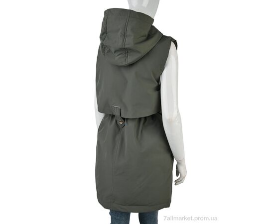 Жилетка жіноча Весна/осінь 2315 (12126) green (5 шт. р.сітка48-56) "Obuvok" недорого оптом від прямого постачальника, зображення 2