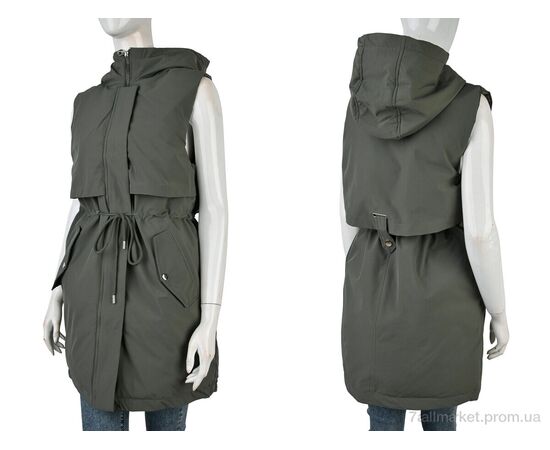 Жилетка жіноча Весна/осінь 2315 (12126) green (5 шт. р.сітка48-56) "Obuvok" недорого оптом від прямого постачальника, зображення 3