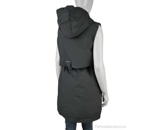 Жилетка жіноча Весна/осінь 2315 (12126) grey (5 шт. р.сітка48-56) "Obuvok" недорого оптом від прямого постачальника, зображення 2