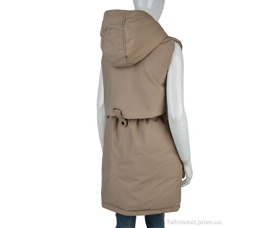 Жилетка жіноча Весна/осінь 2315 (12126) brown (5 шт. р.сітка48-56) "Obuvok" недорого оптом від прямого постачальника, зображення 2