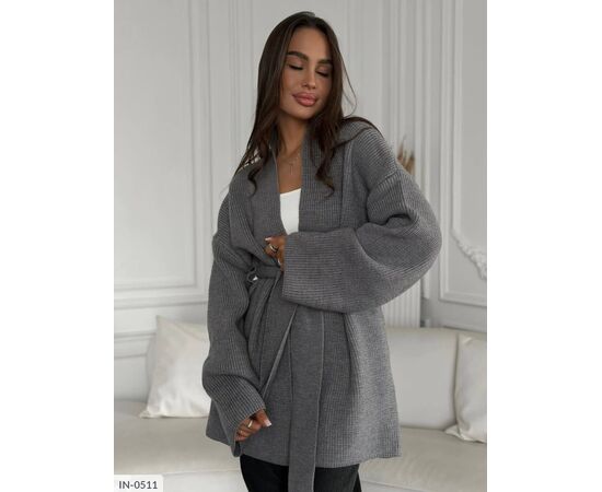 Фотография Женский стильный вязаный кардиган р.S-M;M-L "ANNVER" купить недорого от прямого поставщика, изображение 3