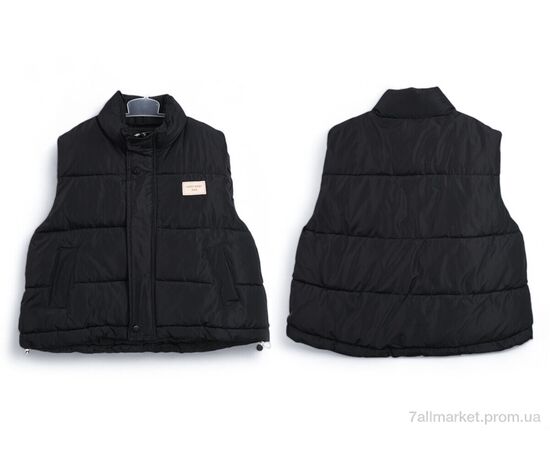 Жилетка дитяча Весна/осінь 3790-2 black (5 шт. р.сітка130-170) "Мир" недорого оптом від прямого постачальника, зображення 3