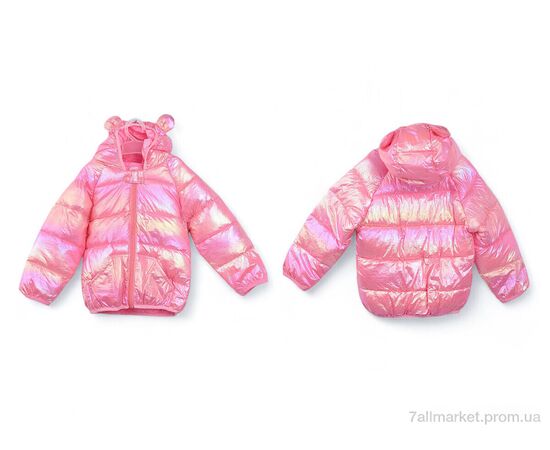 Куртка дитяча Весна/осінь 3791-1 pink (5 шт. р.сітка80-120) "Мир" недорого оптом від прямого постачальника, зображення 3