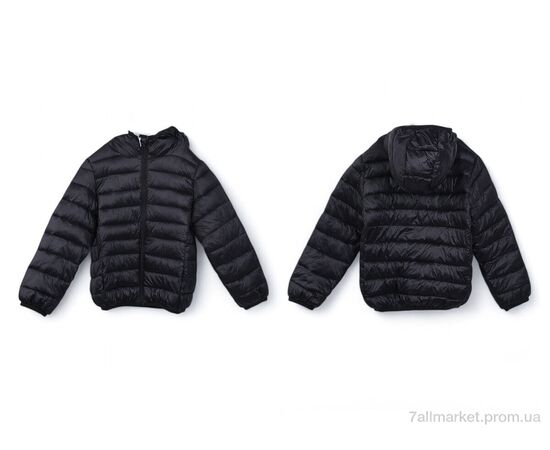 Фотография Куртка детская Весна/осень 3791-20 black (5 шт. р.сетка 130-170) "Мир" недорого оптом от прямого поставщика, изображение 3