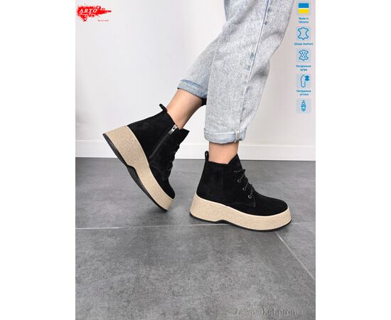 Фотография Ботинки женские стильные зима 107 ч.з. хутро (6 пар р.36-40) "ARTO" недорого оптом от прямого поставщика, изображение 2