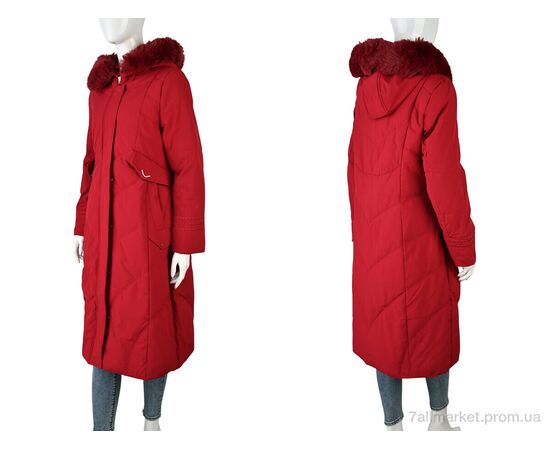 Фотография Пальто женское Зима 8803 (12048) red (5 шт. р.сетка L-3XL) "Obuvok" недорого оптом от прямого поставщика, изображение 3
