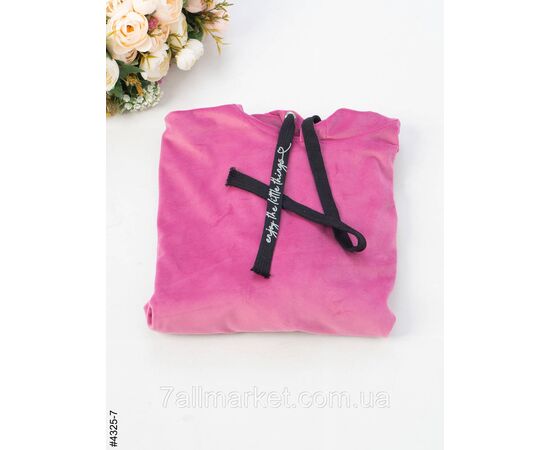 Худі жіночий велюр напівбатал (7цв) "NOWEMBER" недорого от прямого поставщика, зображення 6