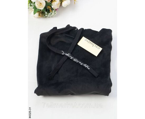 Худі жіночий велюр напівбатал (7цв) "NOWEMBER" недорого от прямого поставщика, зображення 7