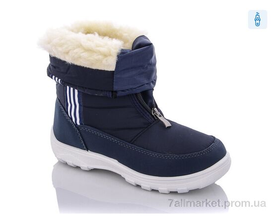 Фотография Дутики детские утепленные зима 081-3AD син. (7 пар р.33-36) "Selena" недорого оптом от прямого поставщика, изображение 2