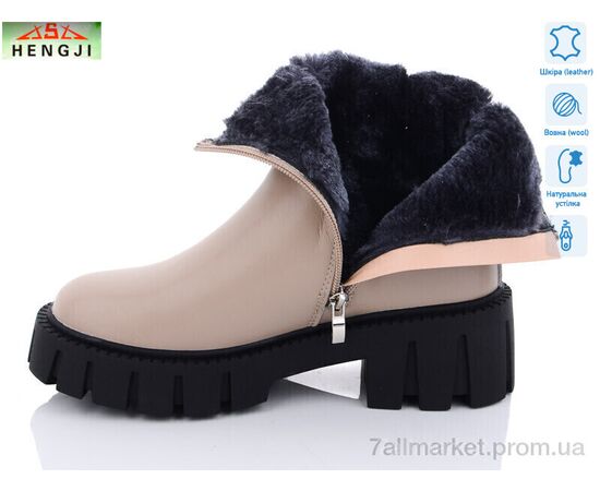 Черевики жіночі стильні Зима W3961-1 (6 пар р.36-41) "HENGJI-ELENA" недорого оптом від прямого постачальника, зображення 2
