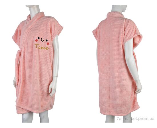 Халат жіночий Весна/осінь Халат 6837 (10463) pink (2 шт. р.сіткаOne size) "Obuvok" недорого оптом від прямого постачальника, зображення 3