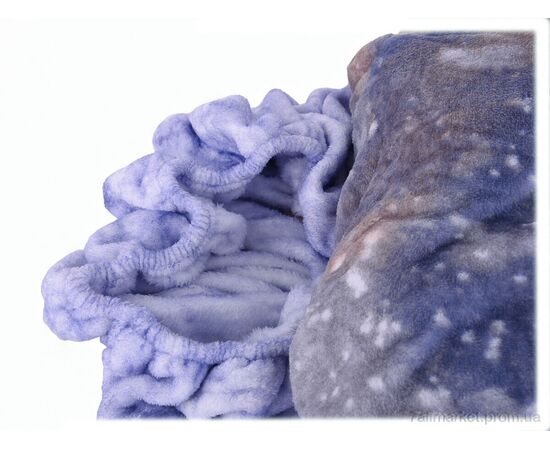 Фотография Постельное белье  18102 (12149) violet 200x230 см Постільна білизна плюш (1 шт. р.сетка One size) "Obuvok" недорого оптом от прямого поставщика, изображение 2