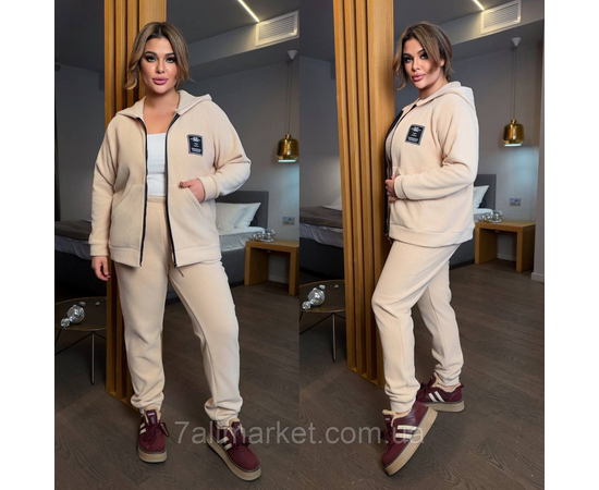 Костюм жіночий спортивний флісовий (46-60) "LADA" недорогий від прямого постачальника, зображення 3