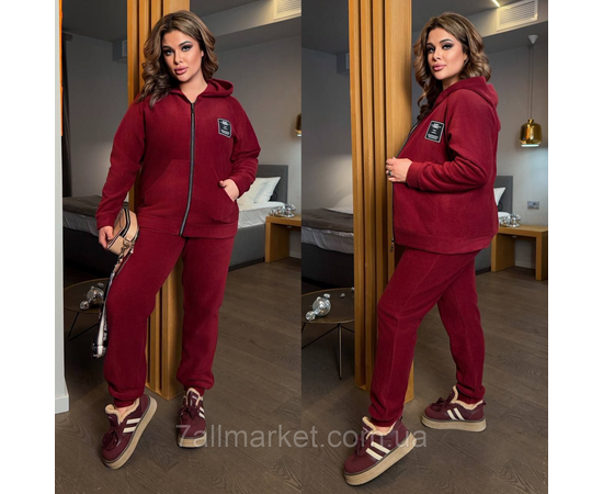 Костюм жіночий спортивний флісовий (46-60) "LADA" недорогий від прямого постачальника, зображення 3