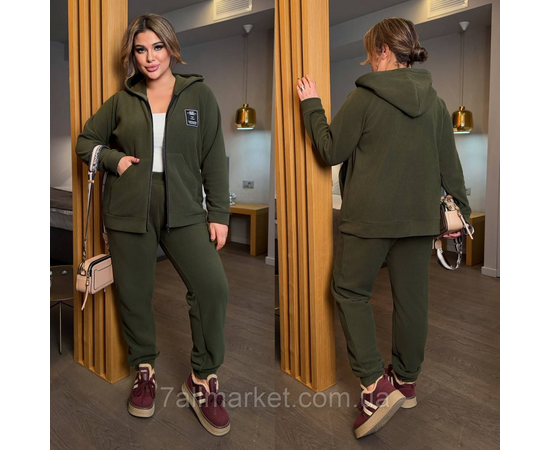 Костюм жіночий спортивний флісовий (46-60) "LADA" недорогий від прямого постачальника, зображення 3