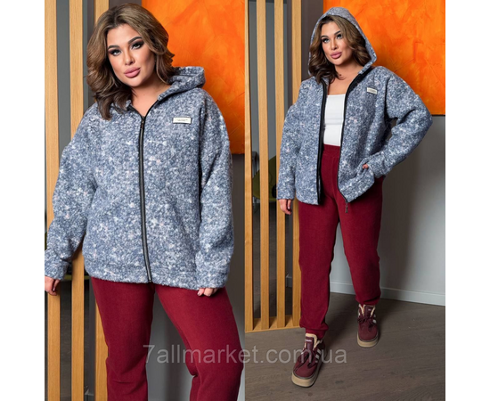 Фотография Костюм женский спортивный флис+барашек на флисе  (46-60) "LADA" недорого от прямого поставщика, изображение 4