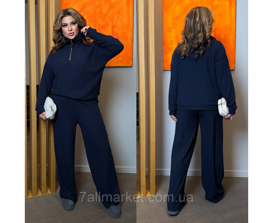 Костюм жіночий прогулянковий ангора рубчик (46-60) "LADA" недорого від прямого постачальника, зображення 3