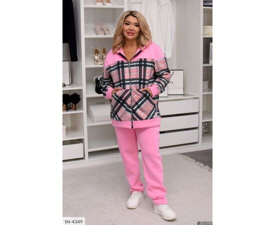 Фотография Женский костюм кофта с брюками на резнике большие размеры р.46-48;50-52;54-56;58-60;62-64 (6цв) "VLADA" купить недорого от прямого поставщика, изображение 18