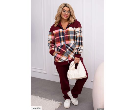 Фотография Женский костюм кофта с брюками на резнике большие размеры р.46-48;50-52;54-56;58-60;62-64 (6цв) "VLADA" купить недорого от прямого поставщика, изображение 14