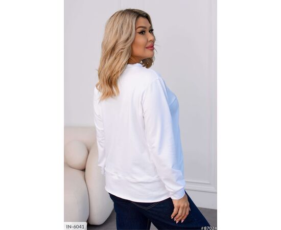 Фотография Женский кофточка двунитка большого размера р.46-48;50-52;54-56;58-60 (3цв) "VLADA" купить недорого от прямого поставщика, изображение 2