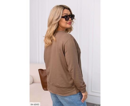 Фотография Женский кофточка двунитка большого размера р.46-48;50-52;54-56;58-60 (3цв) "VLADA" купить недорого от прямого поставщика, изображение 4