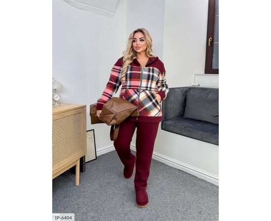 Фотография Женский костюм кофта с брюками на резнике большие размеры р.46-48;50-52;54-56;58-60;62-64 (6цв) "VLADA" купить недорого от прямого поставщика, изображение 10