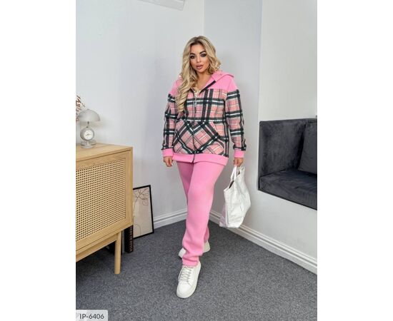 Фотография Женский костюм кофта с брюками на резнике большие размеры р.46-48;50-52;54-56;58-60;62-64 (6цв) "VLADA" купить недорого от прямого поставщика, изображение 7