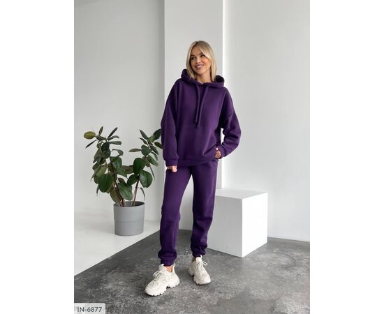 Жіночий спортивний костюм на флісі р.42-44;46-48 (9кол.) "ANNABELLE" купити недорого від прямого постачальника, зображення 4
